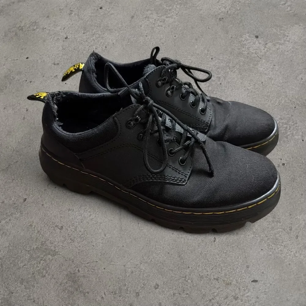 Doc Martens Reeder Black Utility Oxford Shoes Lace Up Casual US M Size 11